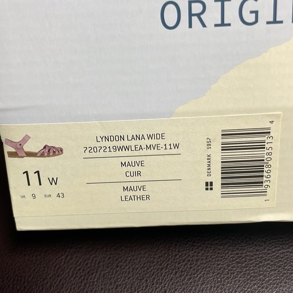 EARTH ORIGINS LYNDON LANA CLOSED TOE LEATHER SANDAL. MAUVE. SIZE 11W. - Picture 8 of 8